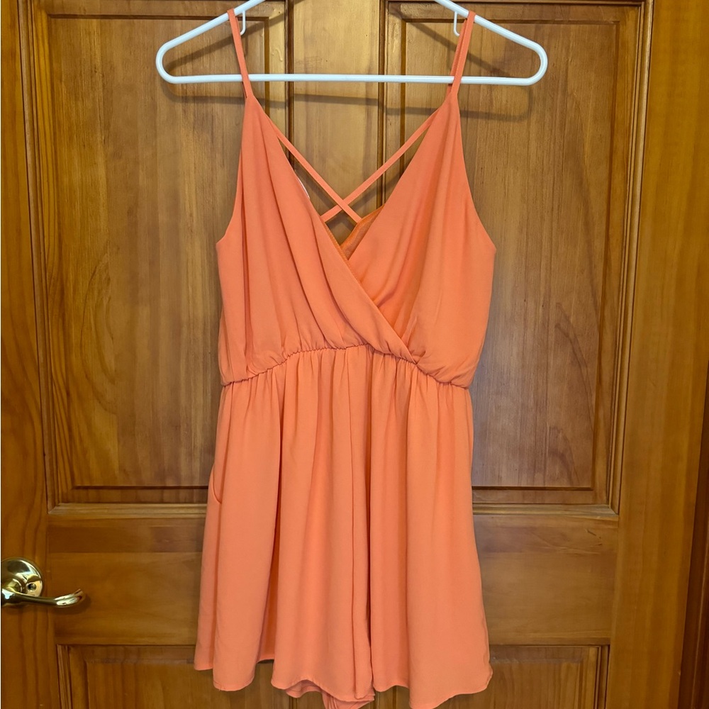 Lush Romper, Size - Small, Orange
